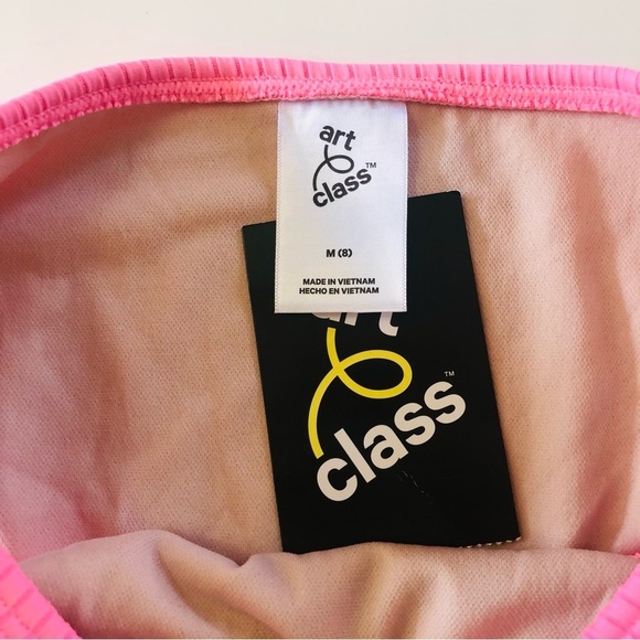 Bundle 3 Pc Art Class Halter Stripe Top Black Pink Bikinis Bottoms Set Size M8 - Picture 13 of 14